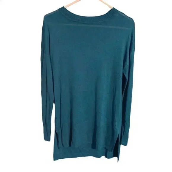 Worthington Teal Blue Lightweight Longline Tunic Sweater - Picture 1 of 5